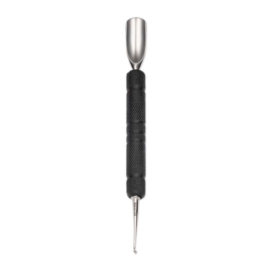 Satin Edge Rubber Grip Cuticle Pusher and Spoon Nail Cleaner