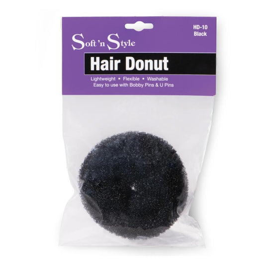 Soft 'N Style Hair Donut - Black