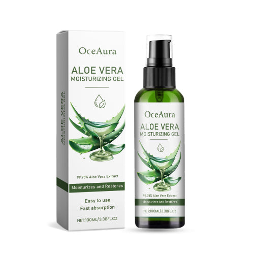 OceAura Aloe Vera Moisturizing Gel Gently Nourishes Facial Skin, Moisturizing And Refreshing Aloe Vera Gel