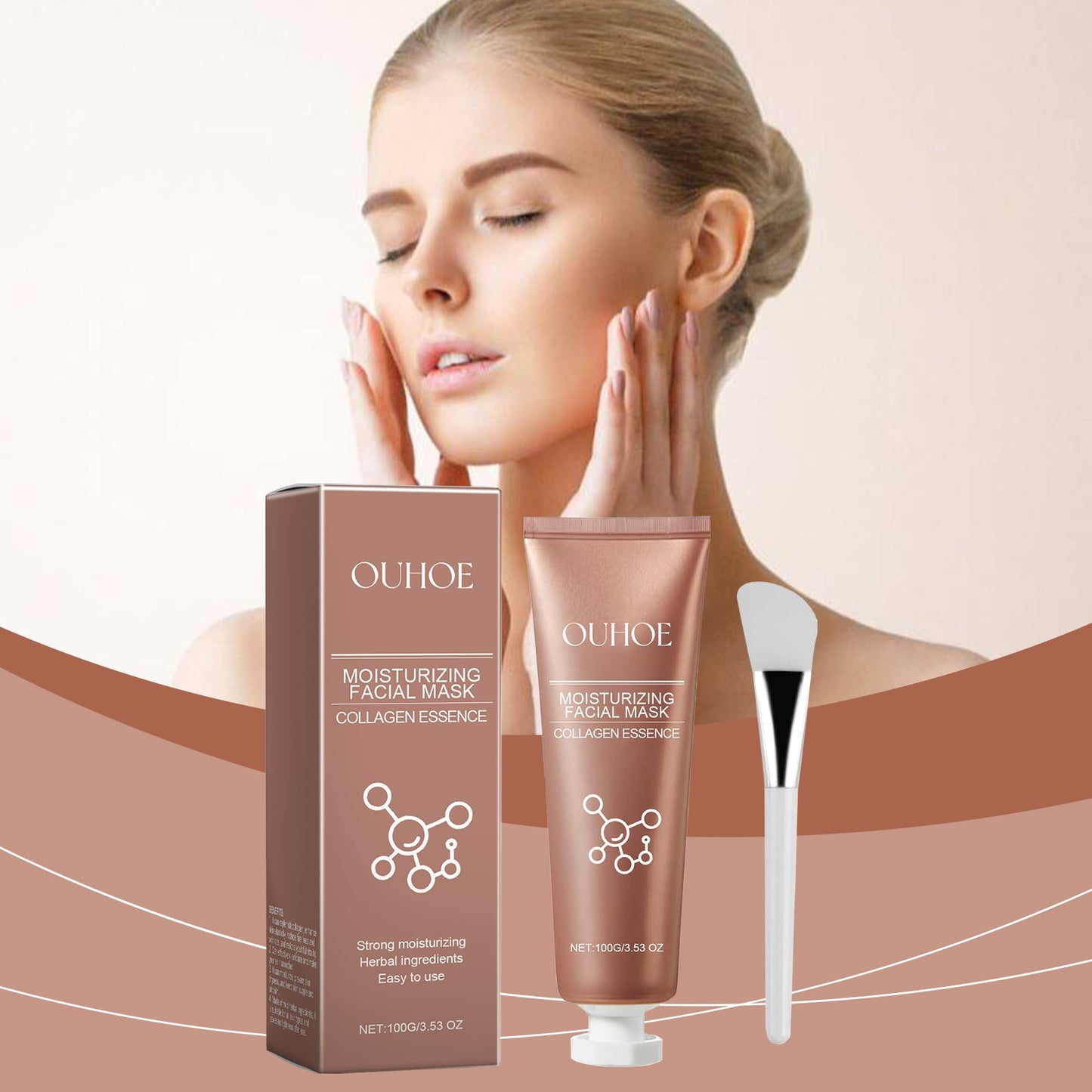 Ouhoe Collagen Peel Mask Moisturizes And Brightens Skin Tone And Reduces Fine Lines Peel Mask