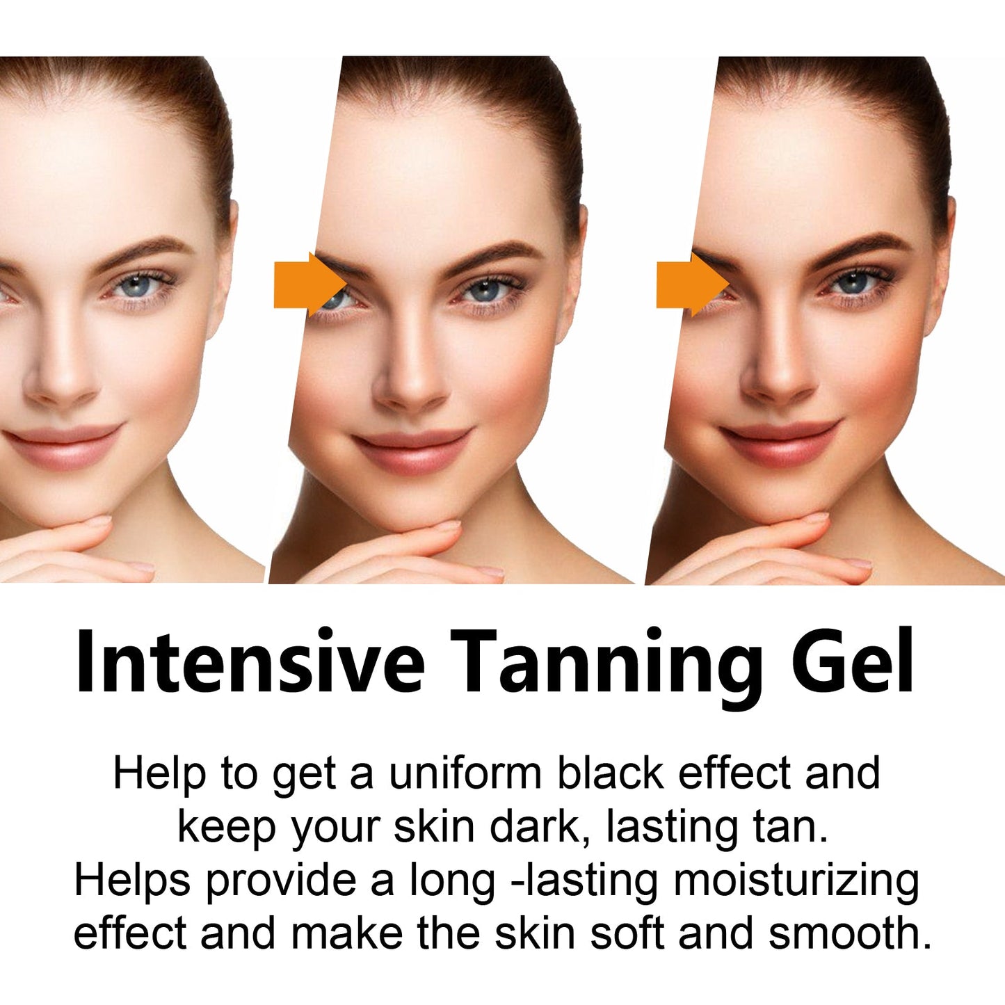 EELHOE Intensive Tanning Gel, Beach Tanning Wheat Tan Is Light And Non-Greasy