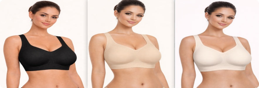 Women Wirefree Bras For Women Full Coverage No Underwire Everyday Bras Comfortable Wireless Padded Jelly Bras