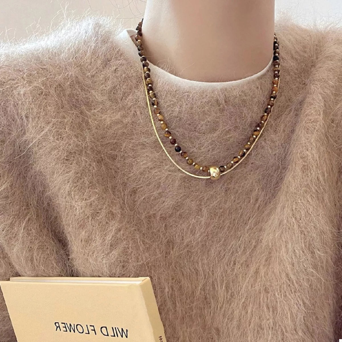 Tiger's Eye Double Layered Necklace