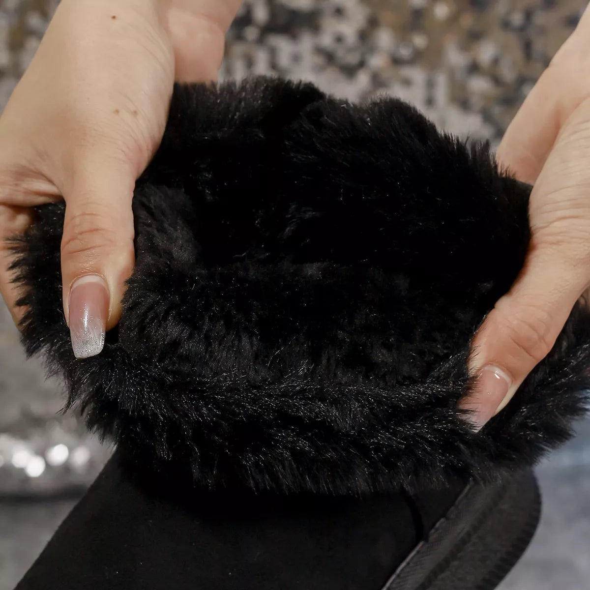 Cozy Faux Fur Trim Boots