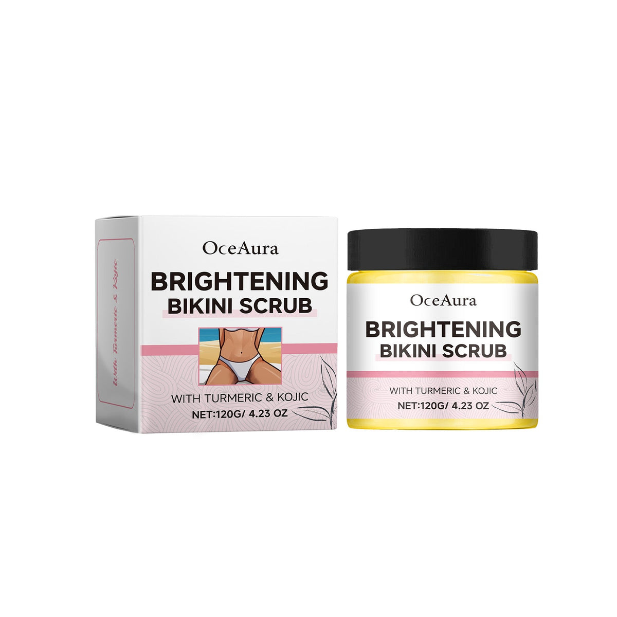 OceAura Body Scrub, Gently Cleanses The Body Smooth And Delicate Skin Hydrating And Brightening Body Scrub