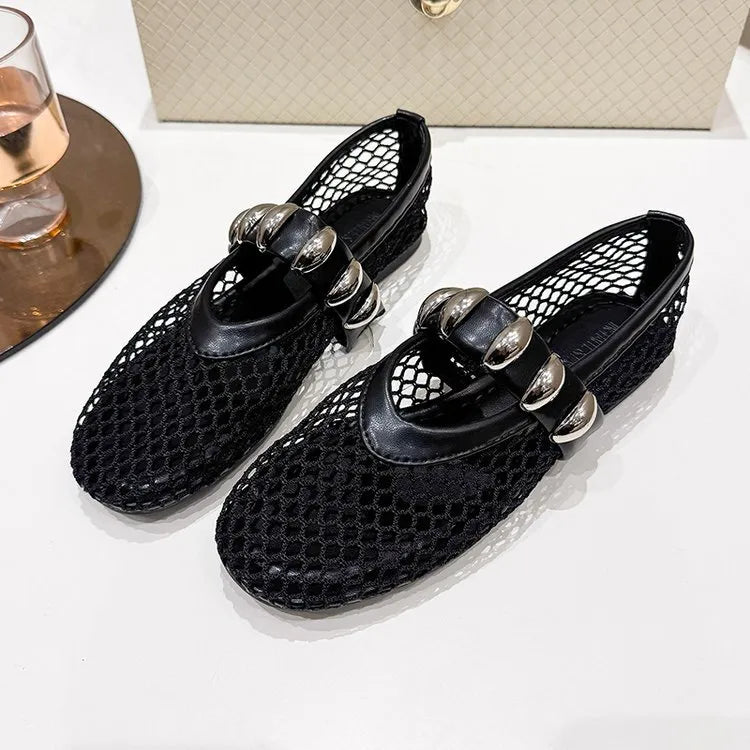 Round Toe Flats Slip-Ons