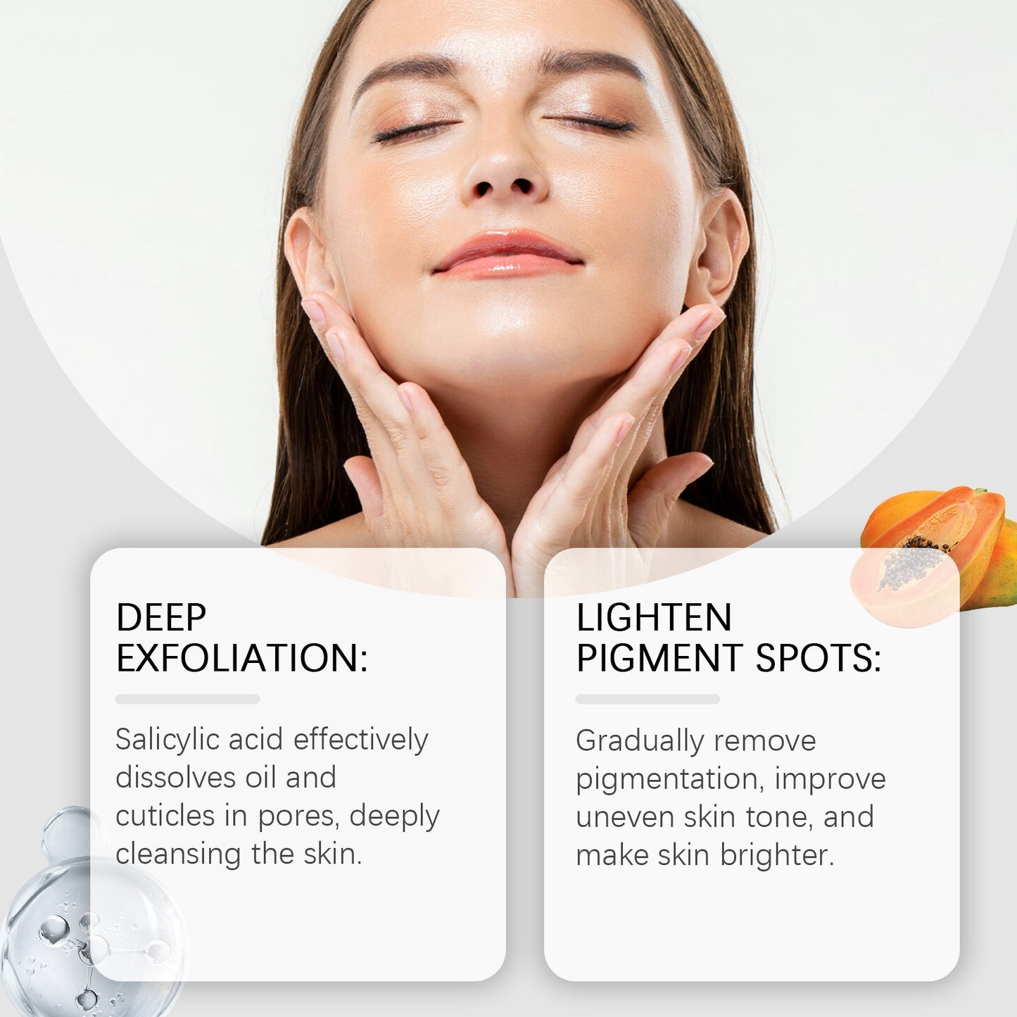 Hoygi Salicylic Acid Exfoliating Essence Moisturizes Facial Skin Pores, Hydrates And Nourifies