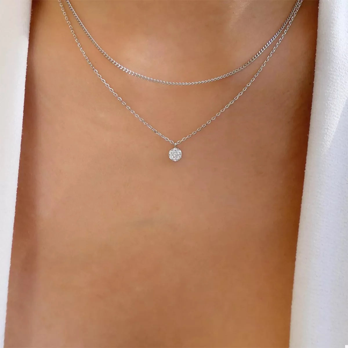 Double Layered Pendant Necklace