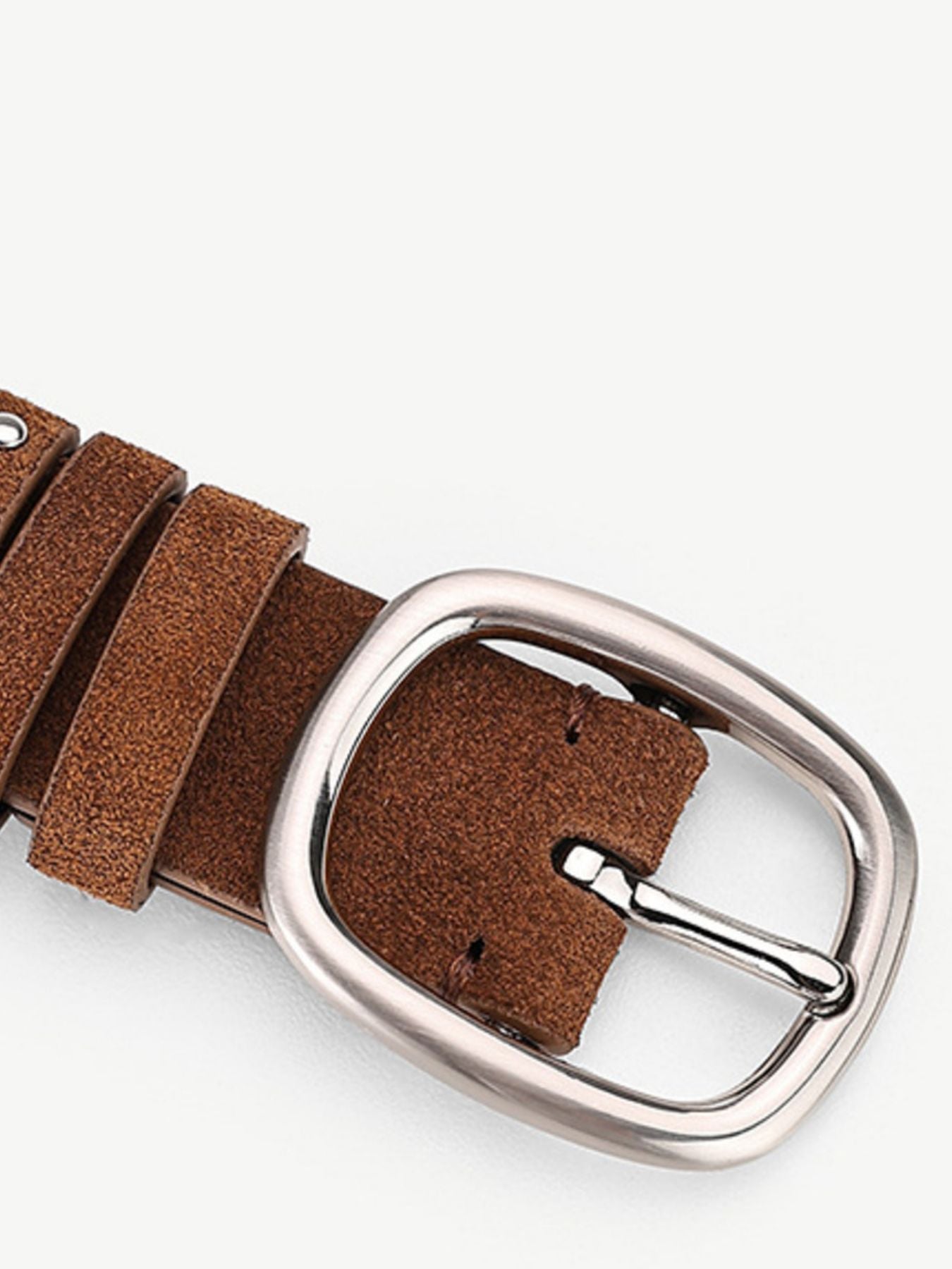 Studded Silver Buckle Belt