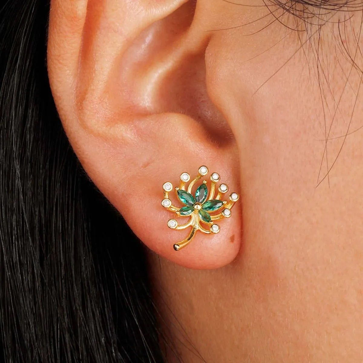 925 Sterling Silver Moissanite Stud Earrings