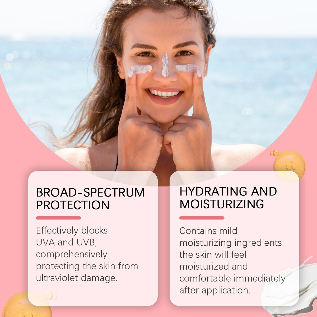 Jaysuing Protective Rods Isolate Summer Outdoor Mild Protection Skin Moisturizing, Refreshing And Non-Sticky