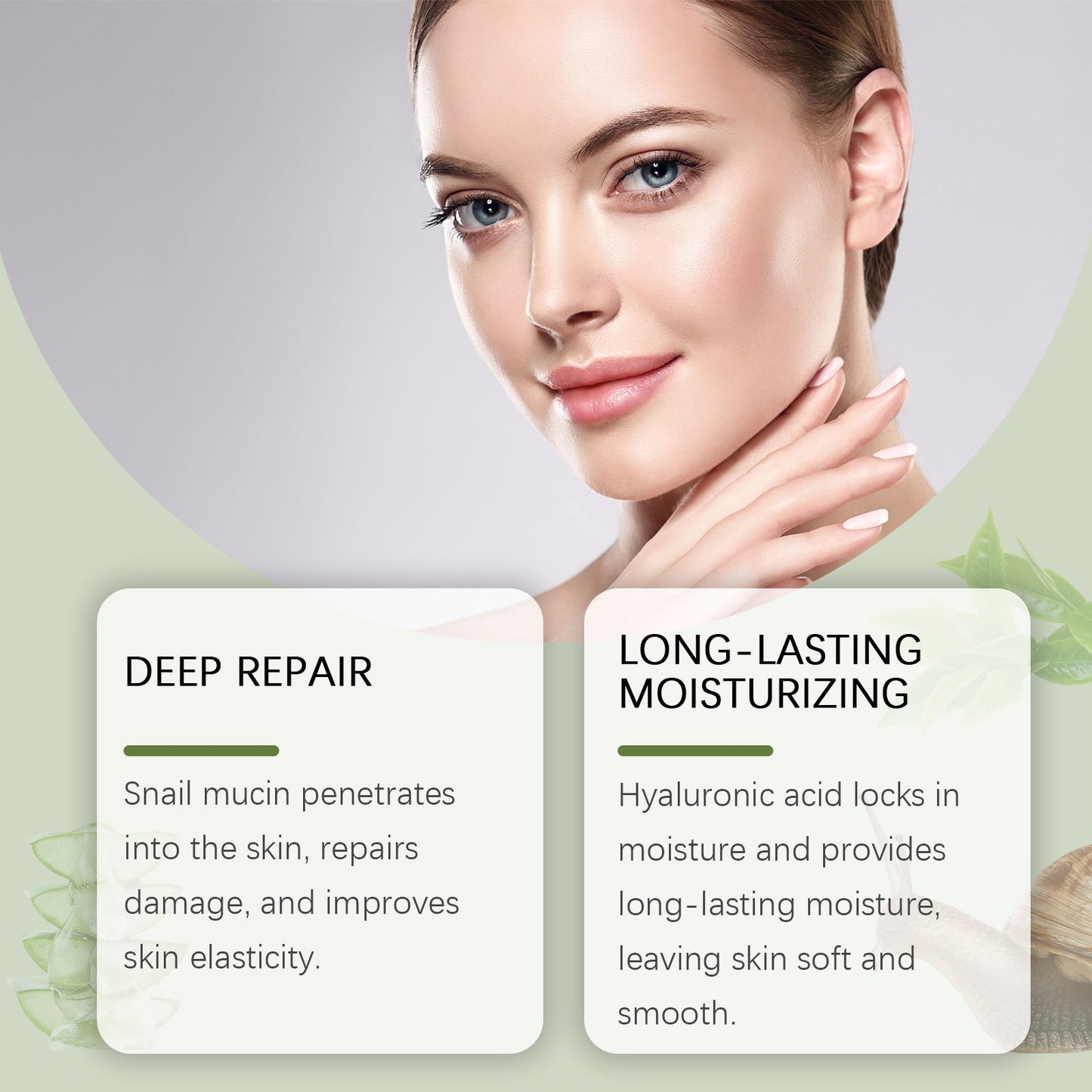 West Month Snail Jelly Mask, Wet Mask Repair Facial Skin Blemishes Moisturizing And Cleaning