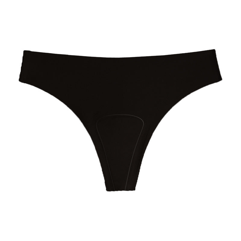 Plus-size Ice-silk Seamless Womens Sports Yoga Panties