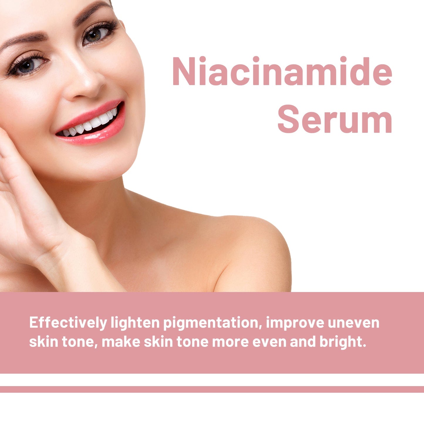 Hoygi Nicotinamide Serum Hydrates, Improves Dark, Translucent Pores, And Brighens Facial Hydrating Muscles