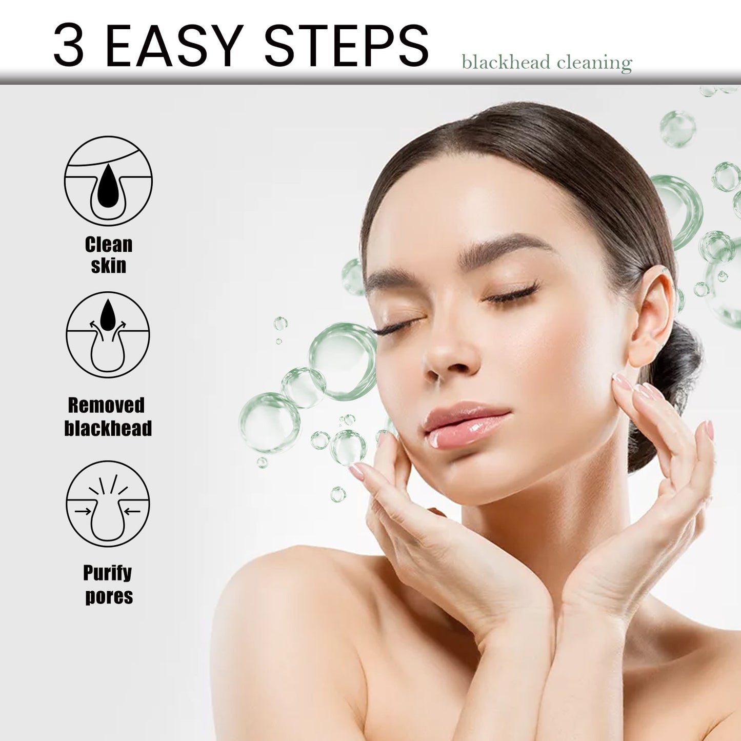 EELHOE Blackhead Remover Nose Mask, Deeply Cleans And Closes Pore Blackheads And Acne Barbs And Nose Remover Mask