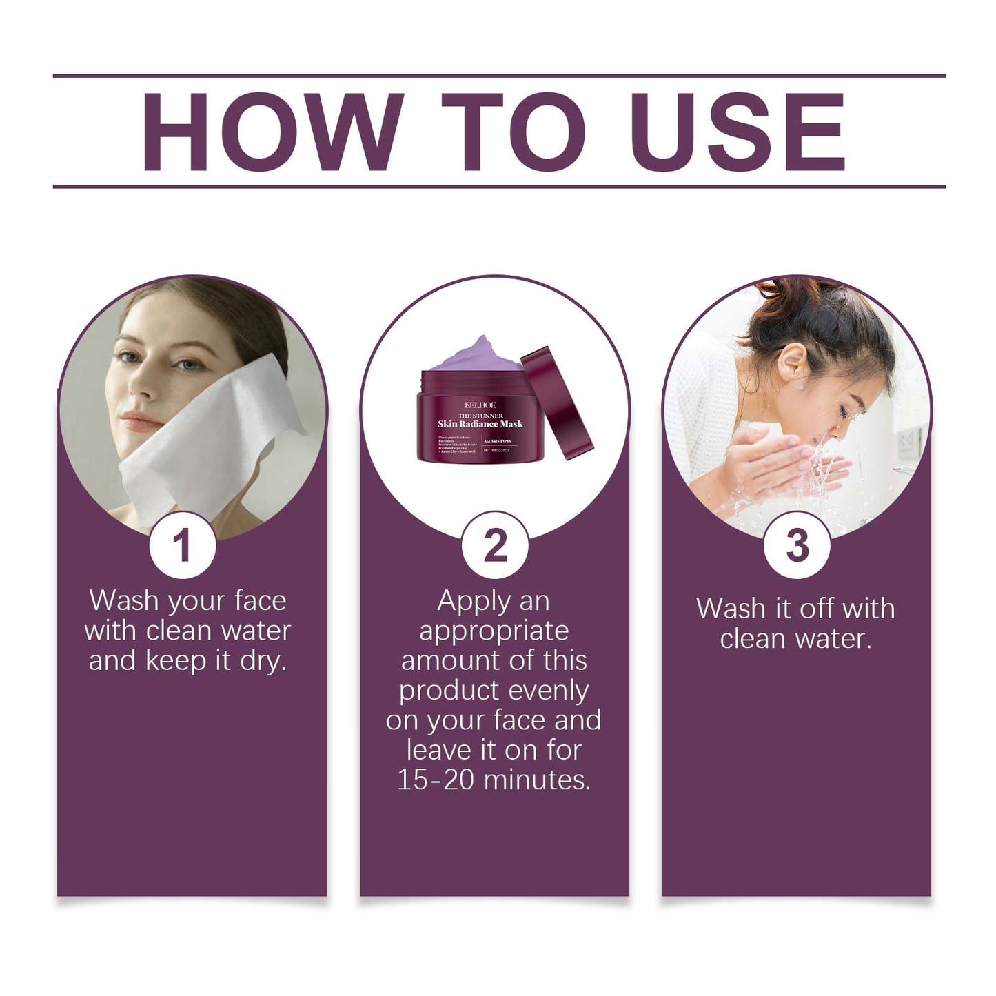 EELHOE Moisturizing Brightening Mask, Hydrating And Moisturizing Face Firming And Moisturizing Skin Smear Treatment Mask