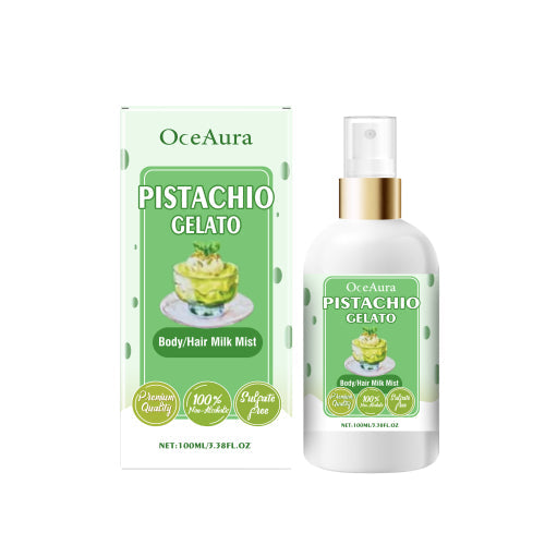 OceAura Body Moisturizing Spray (Pistachio Celato), Moisturizing And Refreshing All Over Hair Treatment Spray