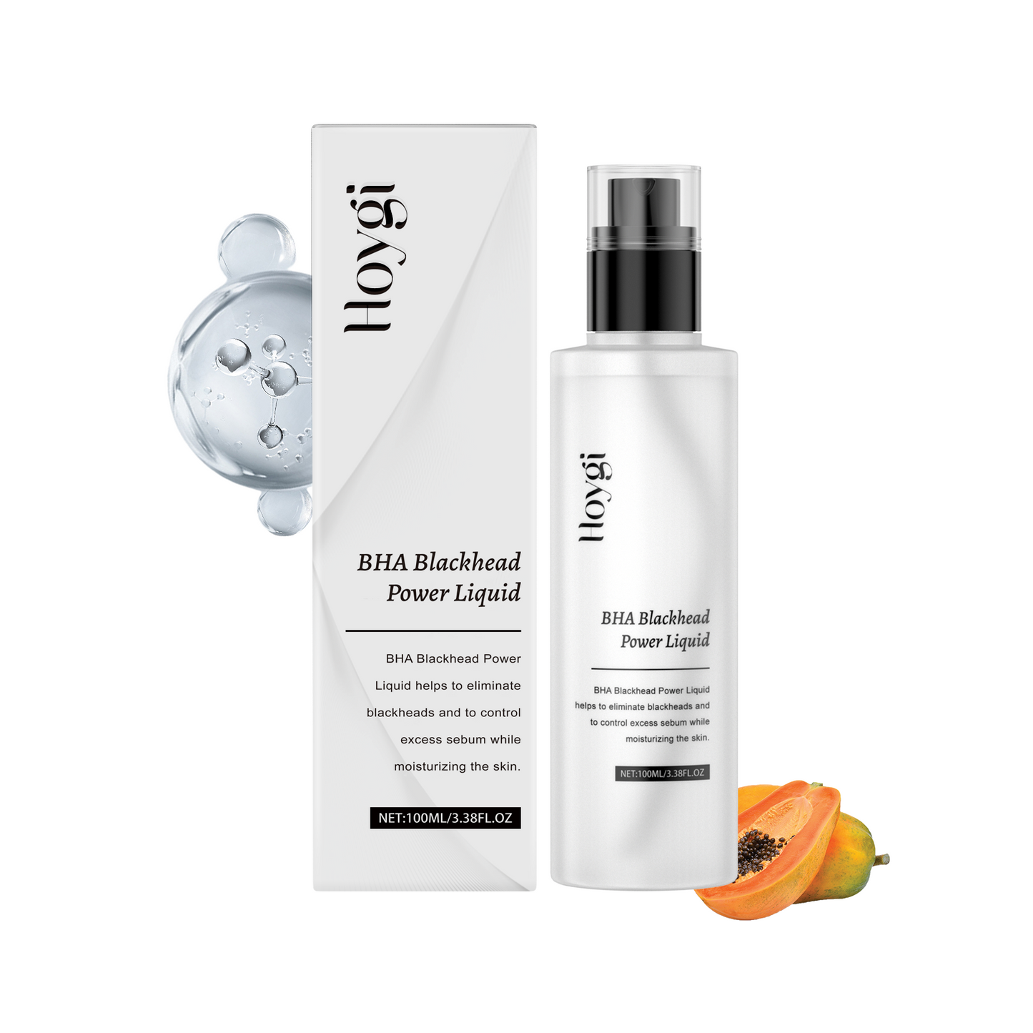 Hoygi Salicylic Acid Exfoliating Essence Moisturizes Facial Skin Pores, Hydrates And Nourifies