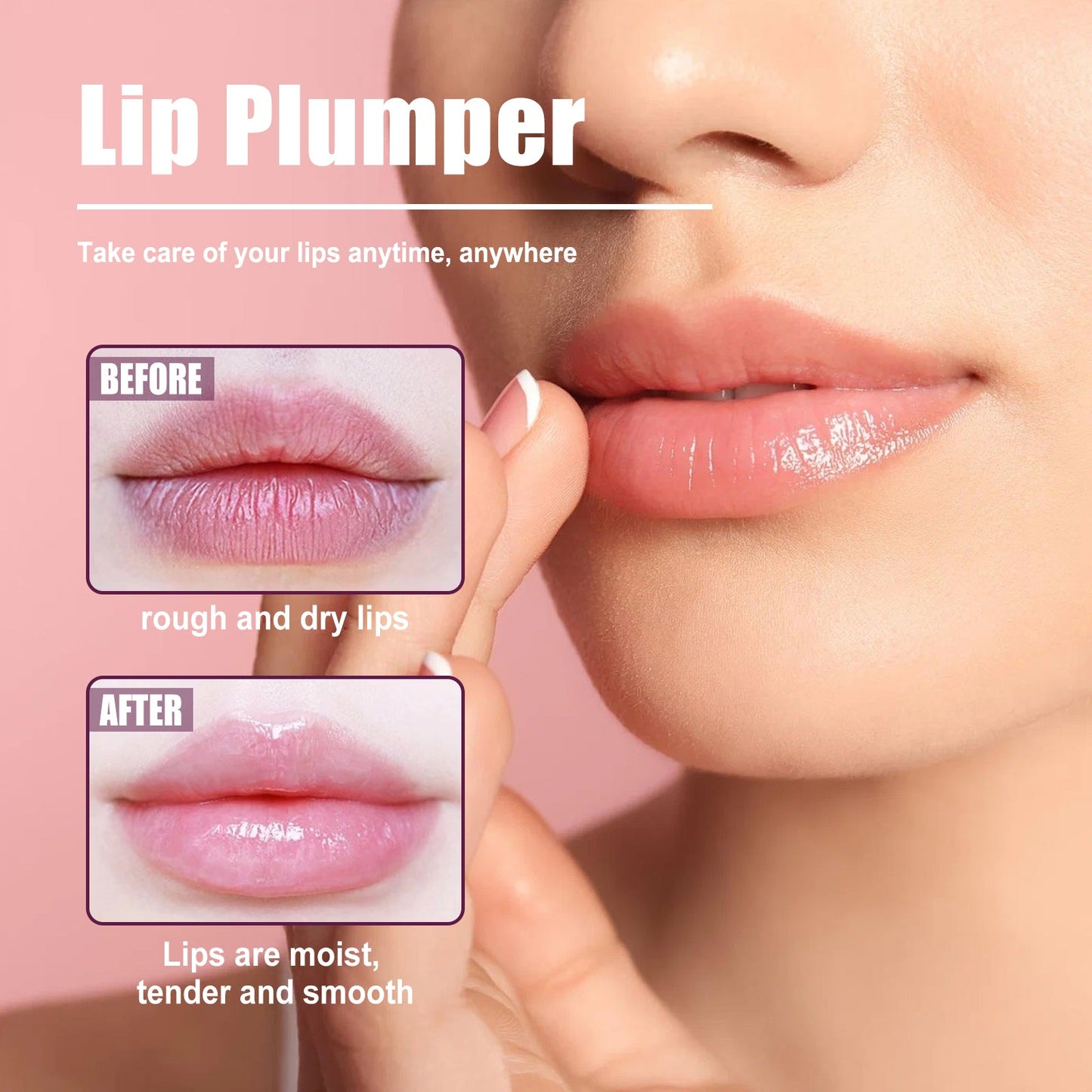 Eelhope Lip Plumper, Smooth Moisturizing Prevent Weather-Shack Fade Lip Lines Peeling Nourish Lips