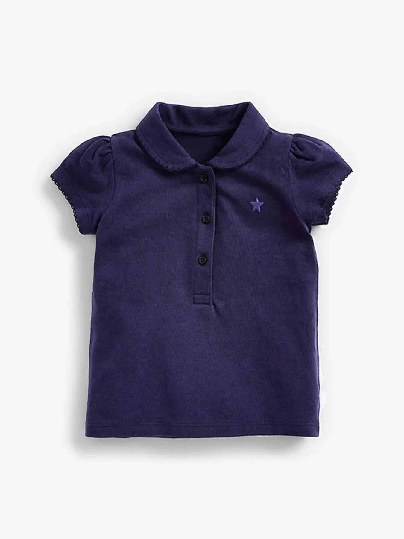 Children's Button Detail Short Sleeve Polo