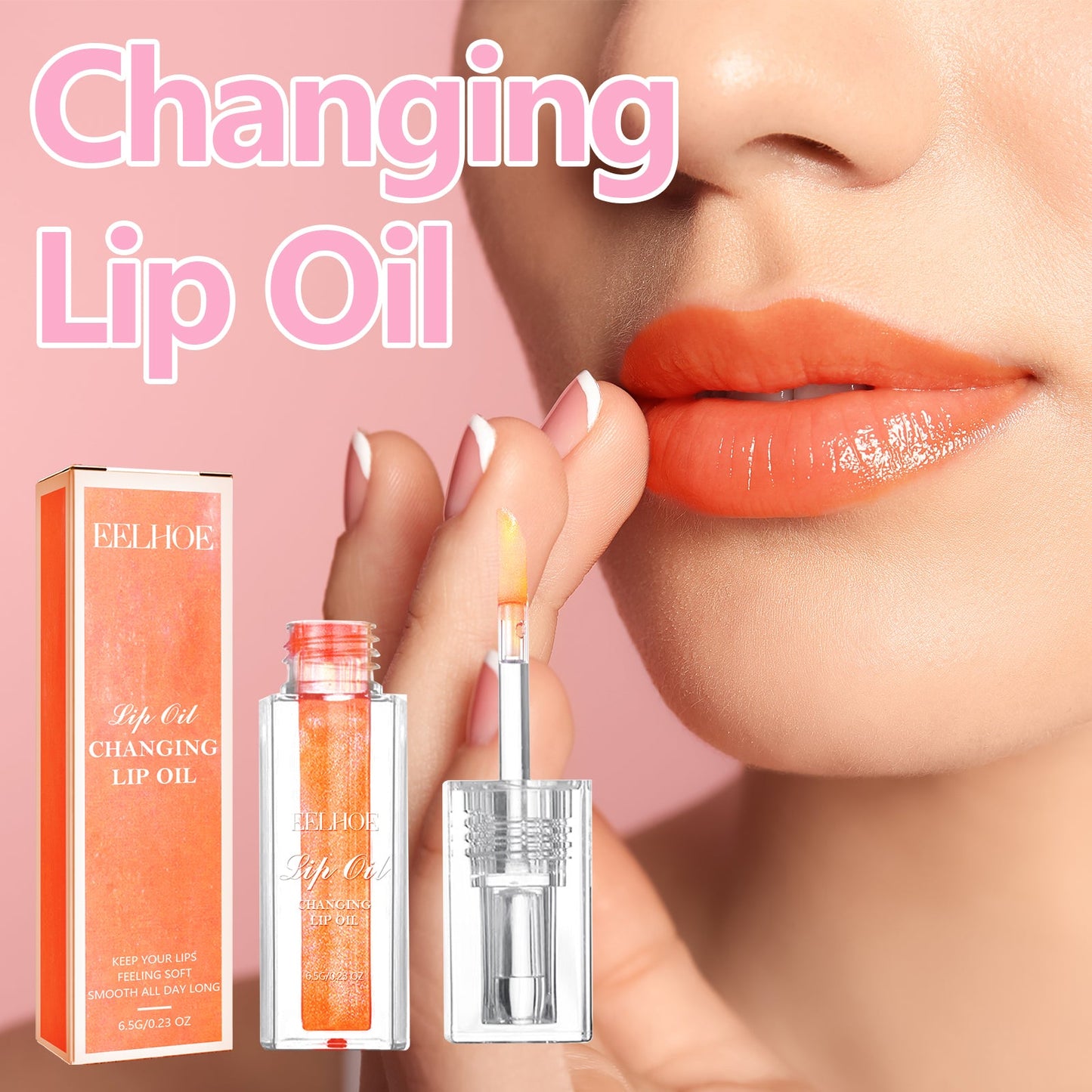 EELHOE Changing Lip Oil, Mildly Removes The Lips Cutin Plentiful Full Fine Light Zerun Lip Oil