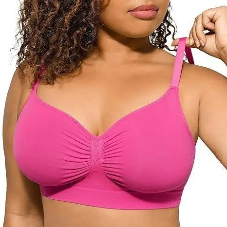 Women's Wireless Bra Comfort Up To 44DD No Padding No Underwire Unlined Cami Bra Seamless Sports Bra For Everyday Wear Breathable And Stretchy Springtok