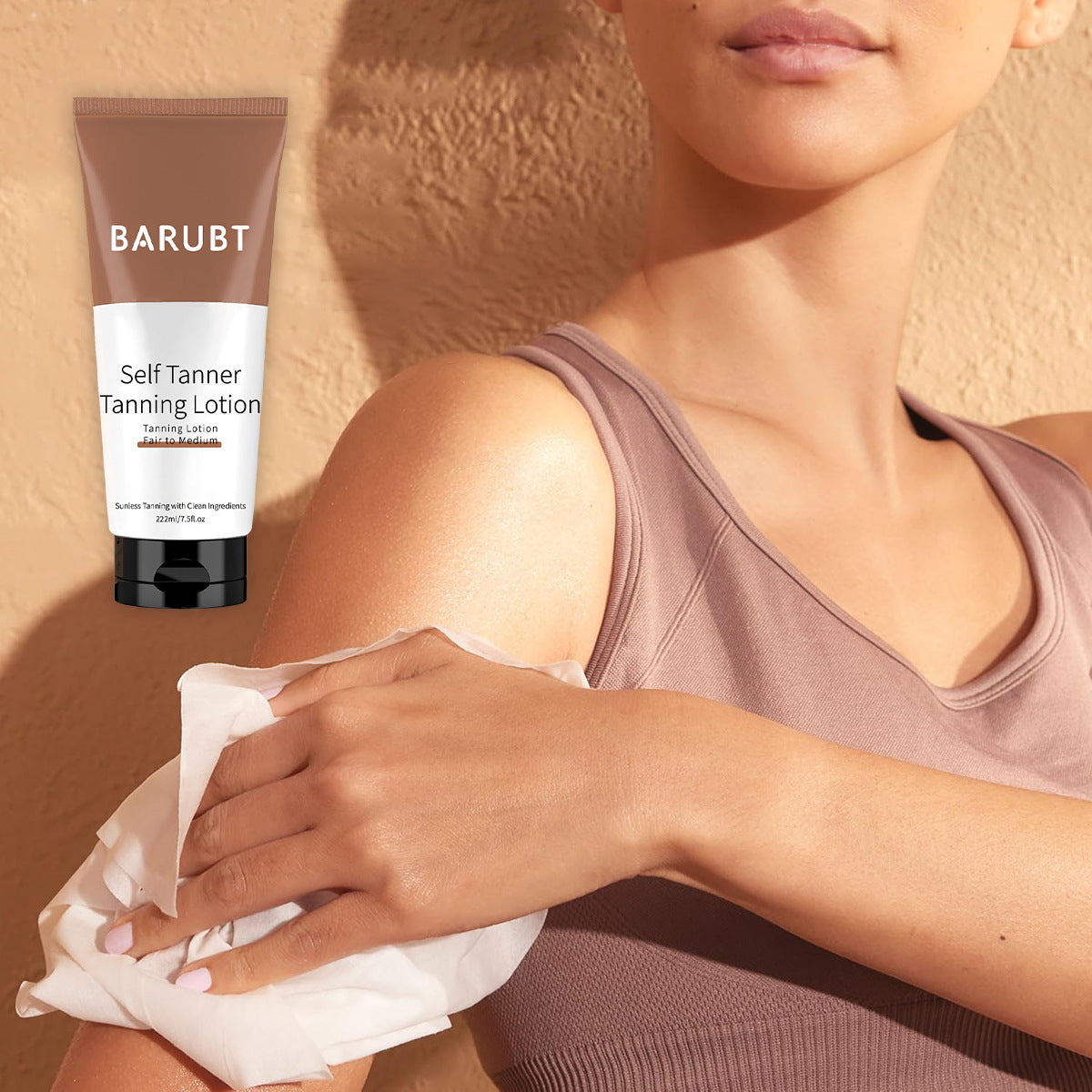 BARUBT Self Tanner Tanning Lotion 222ml, Sunless Tanning Body Lotion