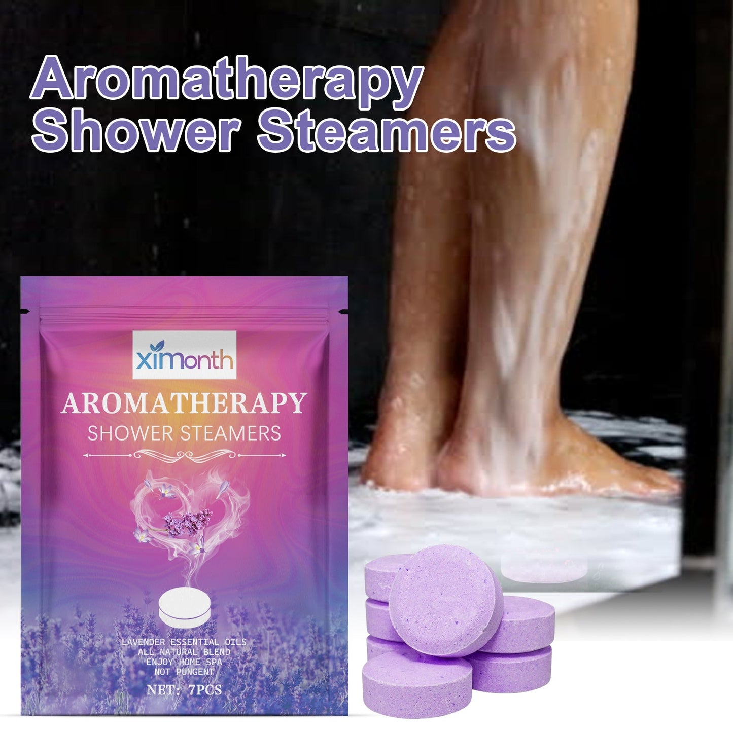Ximonth Scented Shower Tablets, Body Cleansing And Moisturizing Skin Care Bathroom Home Bath Bath Cleansing Tablets