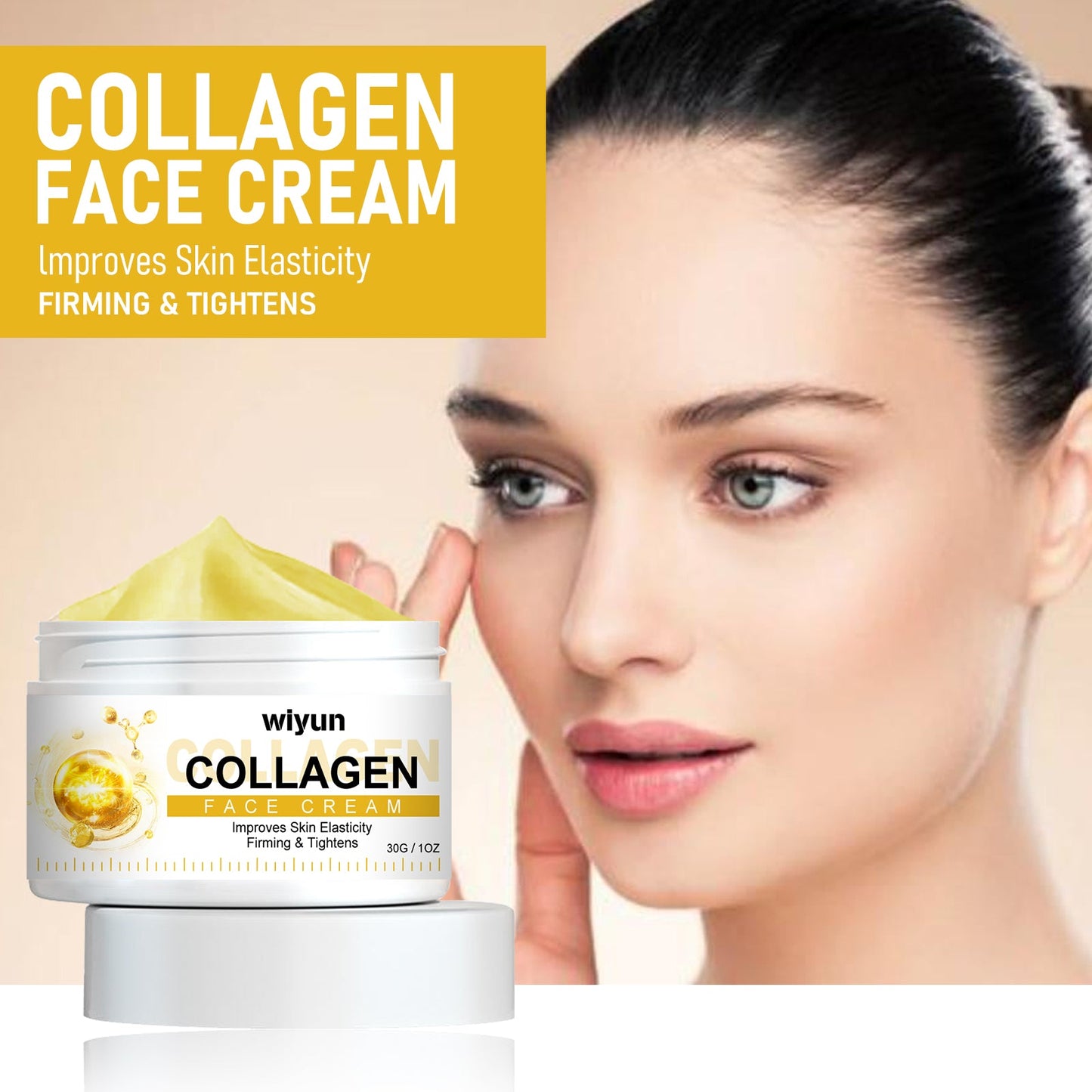 WIYUN Collagen Cream Face Firming Wrinkles, Fine Lines, Anti-Wrinkle, Anti-Aging Hydrating And Moisturizing Skin Cream