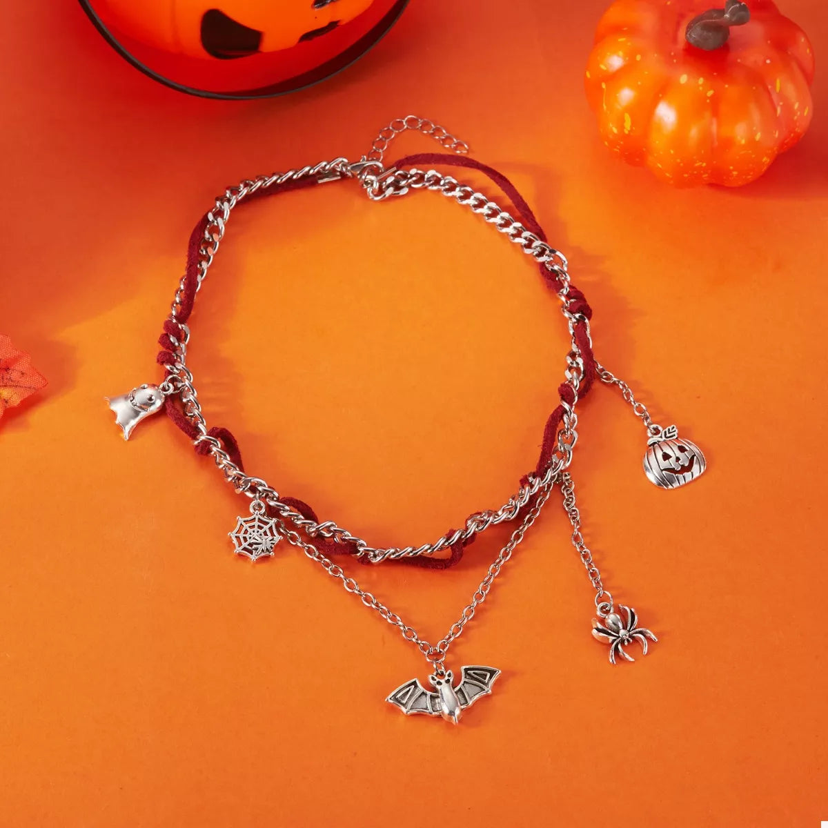 Halloween Double Layered Pendant Necklace
