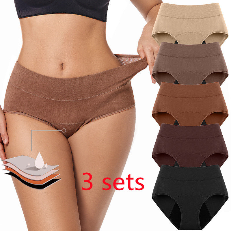 3-layer Absorbent Menstrual Women's Underwear With Breathable Holes