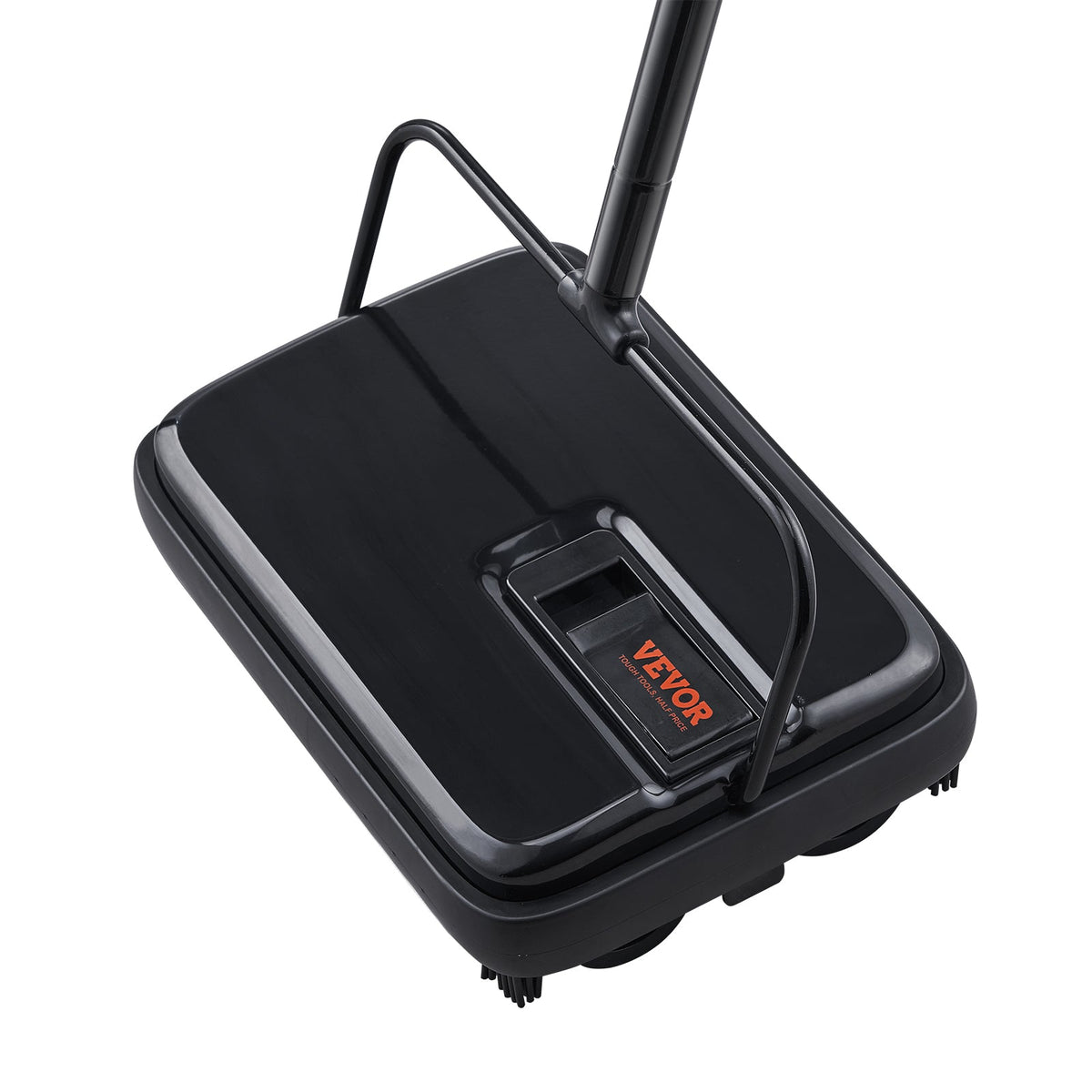 VEVOR Carpet Sweeper, 7.87 In Sweeping Paths, Floor Sweeper Manual Non Electric, 300 Ml Dustbin Capacity With Comb For Home Office Rugs Hardwood Surfaces Wood Floors Laminate, Cleans Dust Pet Hair