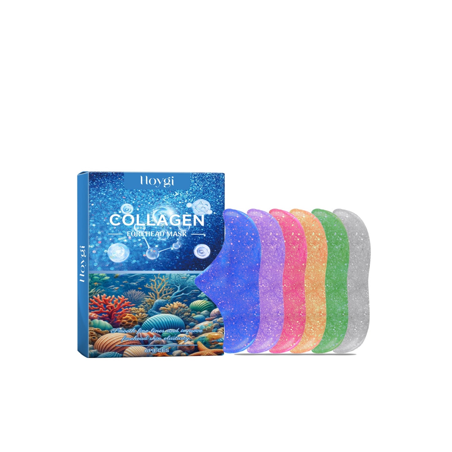 Hoygi Collagen Forehead Mask, Lip Line Fade, Remove Dead Skin, Prevent Dry And Crack, Moisturizing And Care Lip Mask