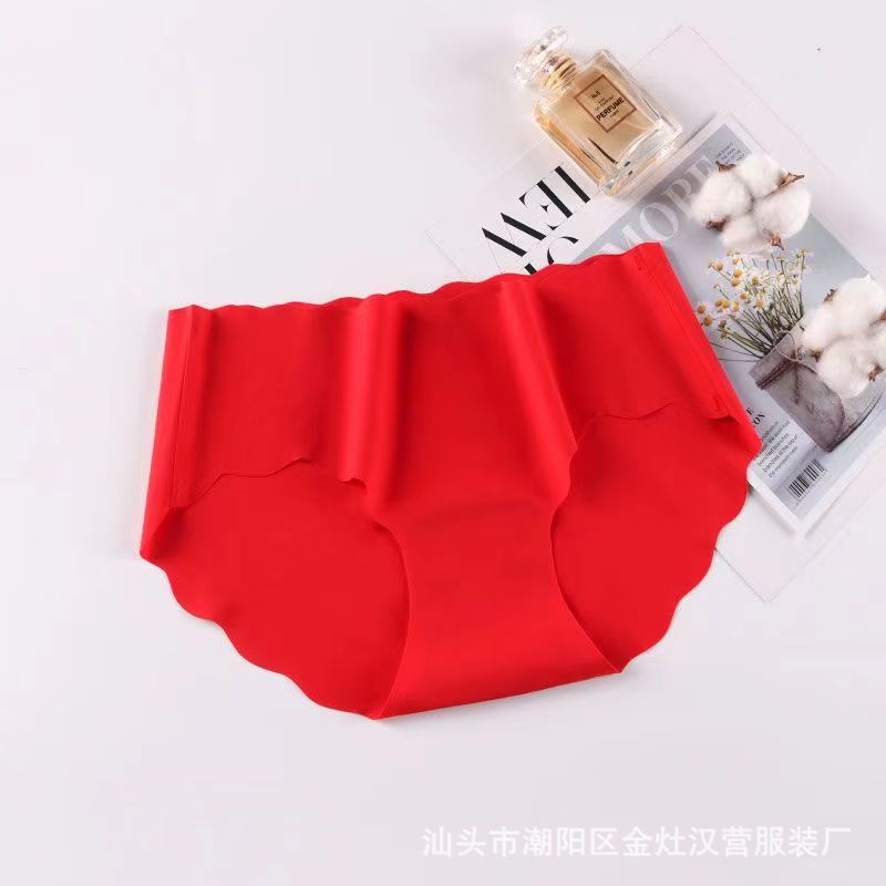 Women's Pure Cotton One-piece Ice Silk Seamless Panties
