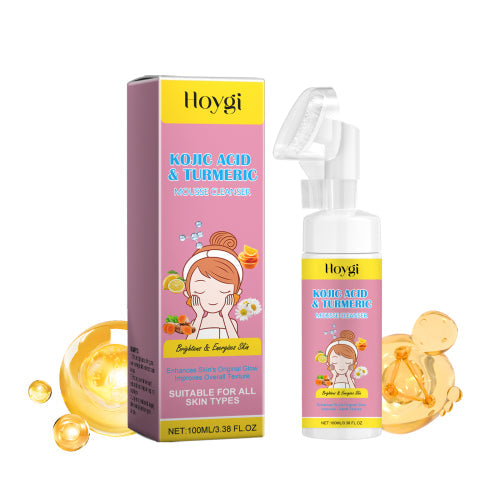 Hoygi Turmeric Kojic Acid Mousse Cleanser Facial Cleansing Hydrating Moisturizing And Rejuvenating Cleanser