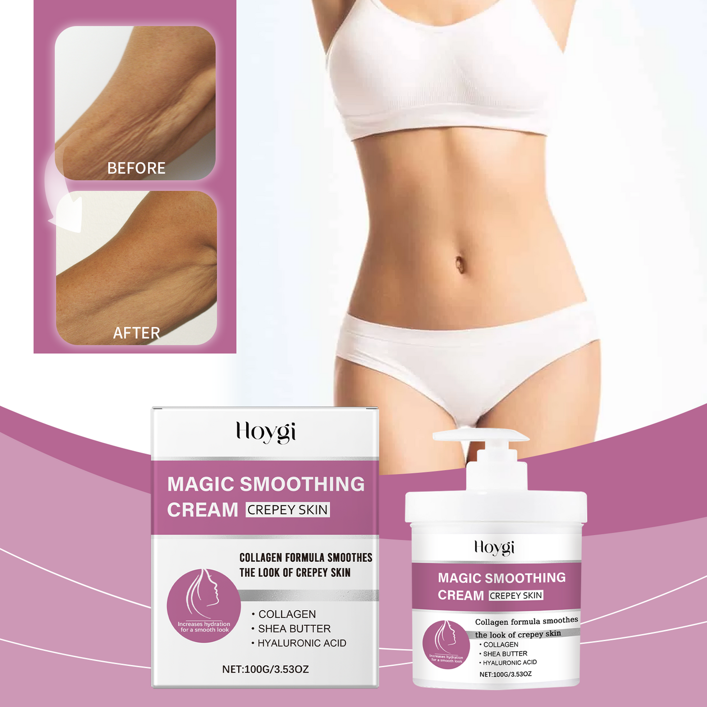 Hoygi Body Moisturizing Care Cream, A Daily Skin Care Cream That Hydrates, Moisturizes, Improves And Gentle Skin Care