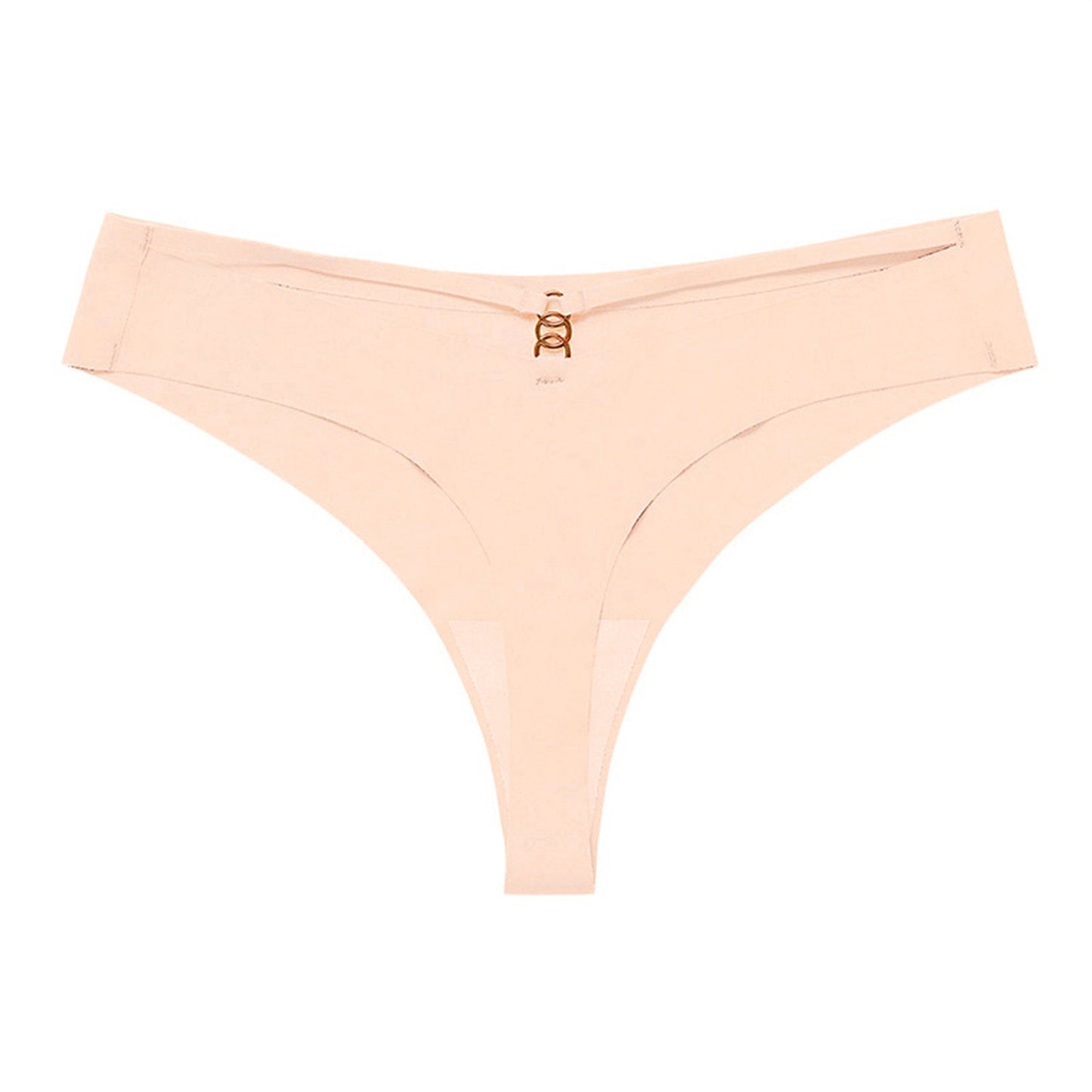 Panties Set Women Seamless Panties Sexy Low-Waist G-String Thong Ice Silk Underwear Hollow Out T-Back Solid Bandage Female Lingerie