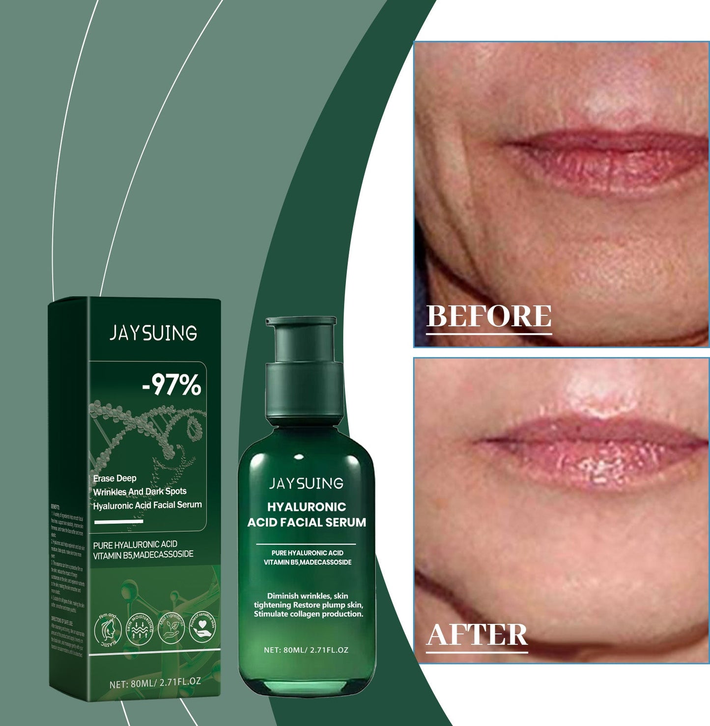 Jaysuing Moisturizing Serum, Brightening And Hydrating Skin Care Serum For Facial Wrinkles