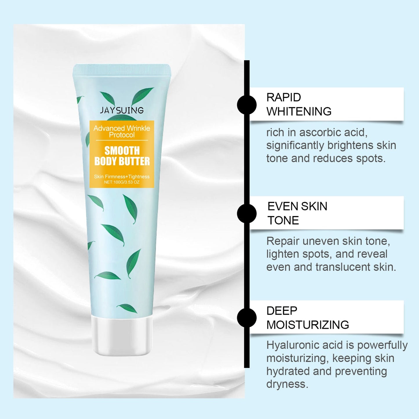 Jaysuing Anti-Wrinkle Firming Brightening Body Lotion Firming Whitening Skin Hydrating Moisturizing And Refreshing Body Lotion