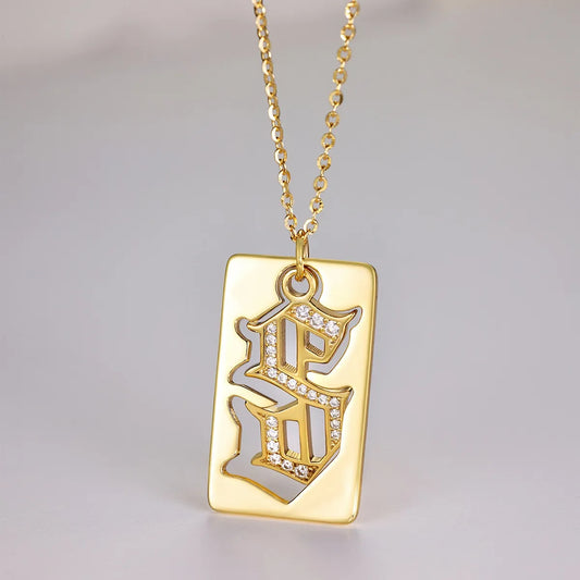 925 Sterling Silver Letter S Pendant Necklace