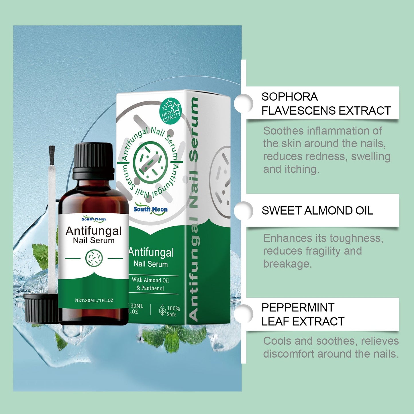 South Moon Nail Care Serum, Soft Nail Cream Brightening Nails Clean Nails Thick Toe Care Nails