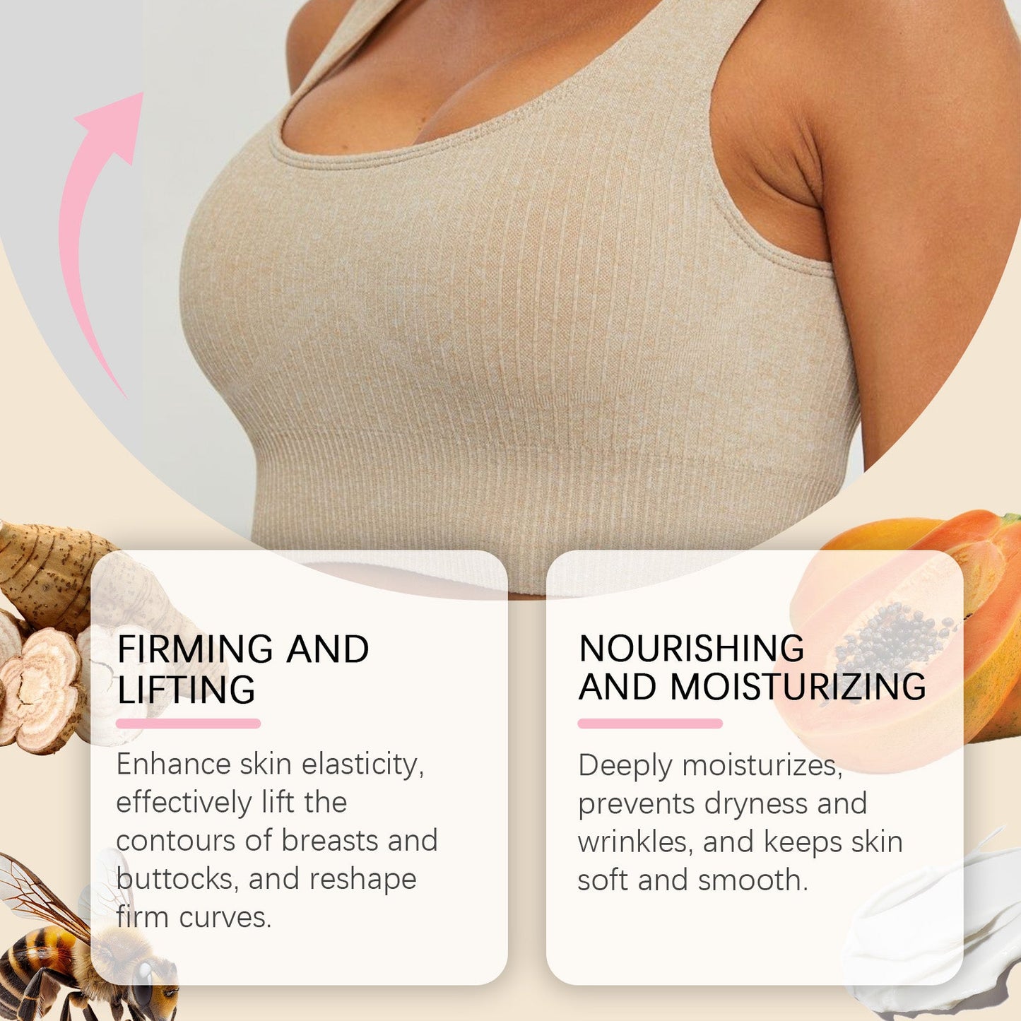 West&Month Breast Care Cream Firming And Moisturizing Breast Skin Body Care Massage Cream