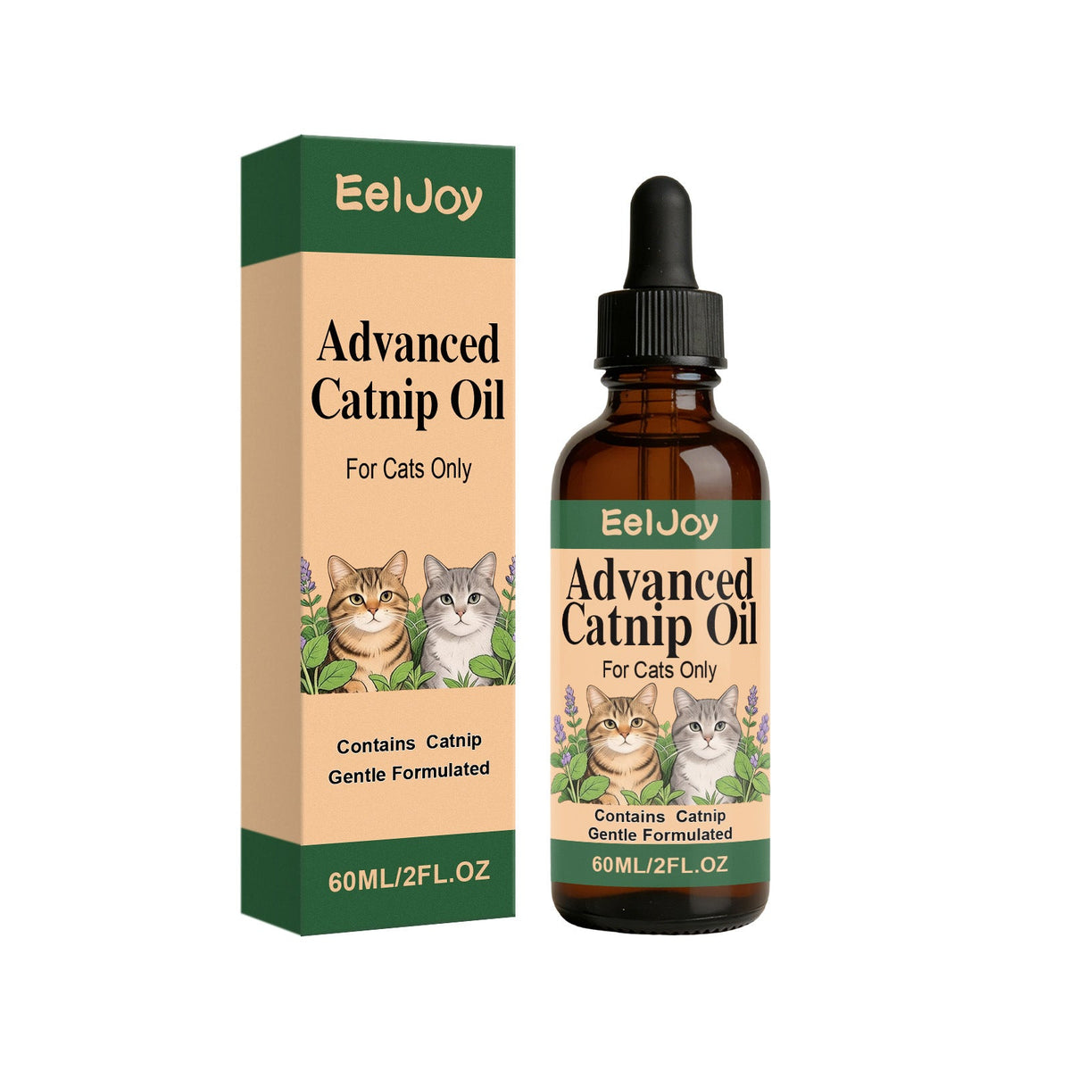 Cat Peppermint Oil Drops Gentle Formula For Comfort And Care, Helping To Regulate Your Pet's Daily Stress Response