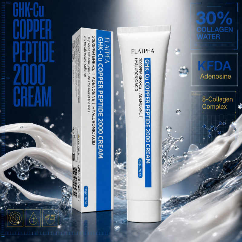 Cross-Border In-Stock Ghk-Cu Blue Copper Peptide 2000 Face Cream For Brightening, Moisturizing, And Reducing Fine Lines