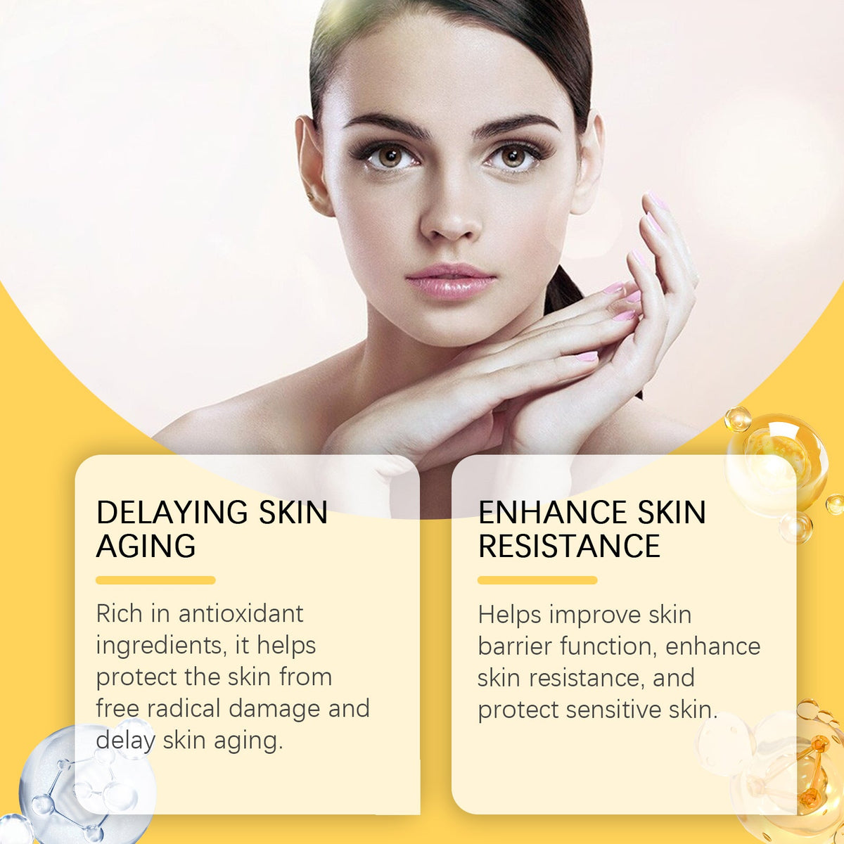 OUHOE Rose Vitamin E Essential Oil Moisturizes And Brightening Face To Improve Skin Elasticity And Radiance