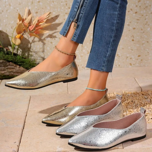 Point Toe Flats Slip-Ons