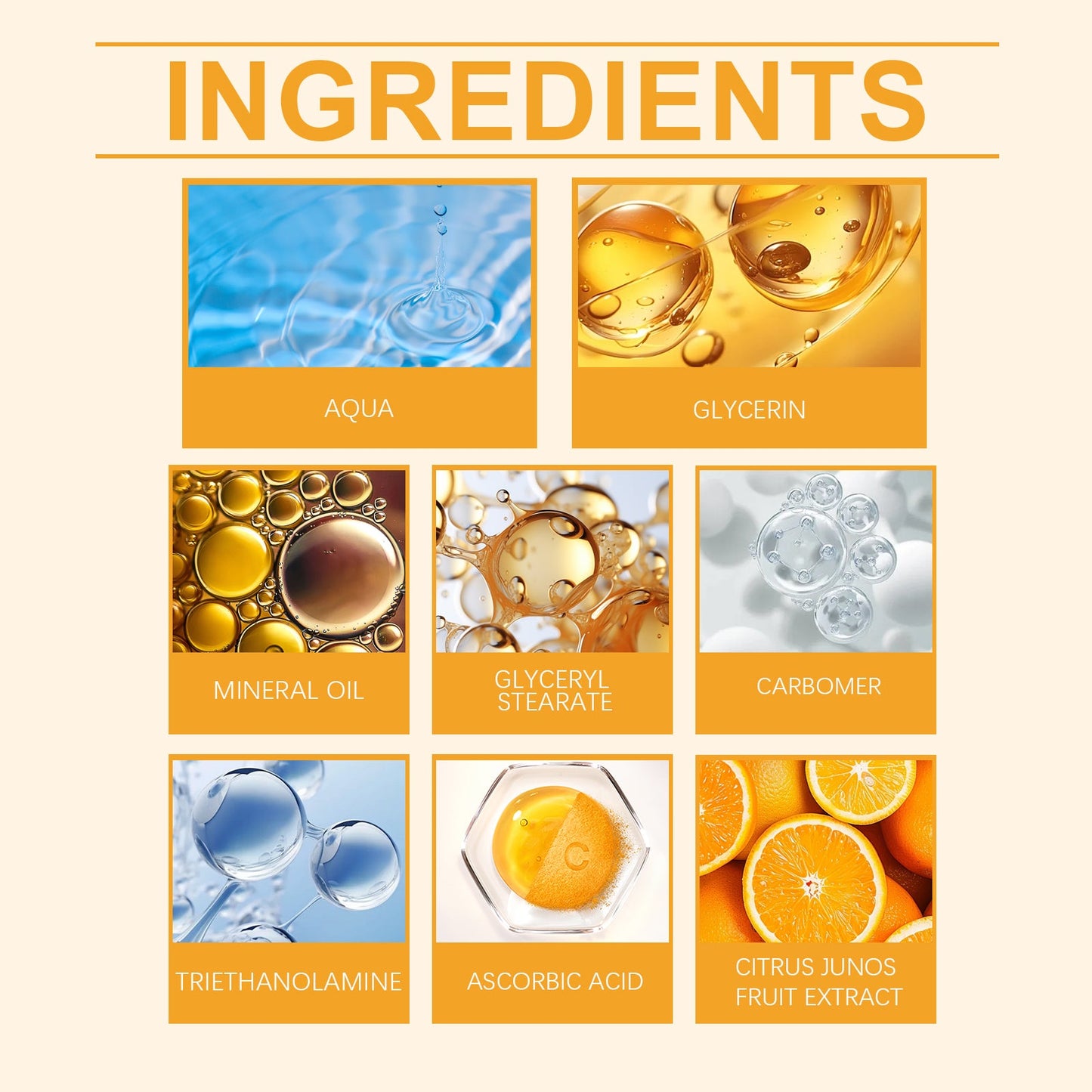 Jaysuing Vitamin C Eye Cream Nourishes And Hydrates The Skin Around The Eyes, Tender And Brightening Massage Eye Cream