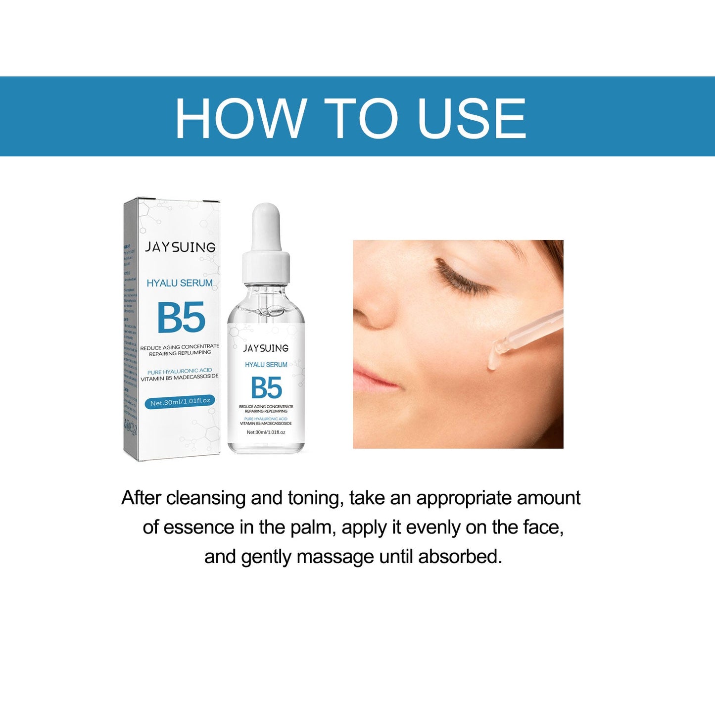 Jaysuing Face Serum, Firming Facial Skin Hydrating Anti-Wrinkle Brightening Serum