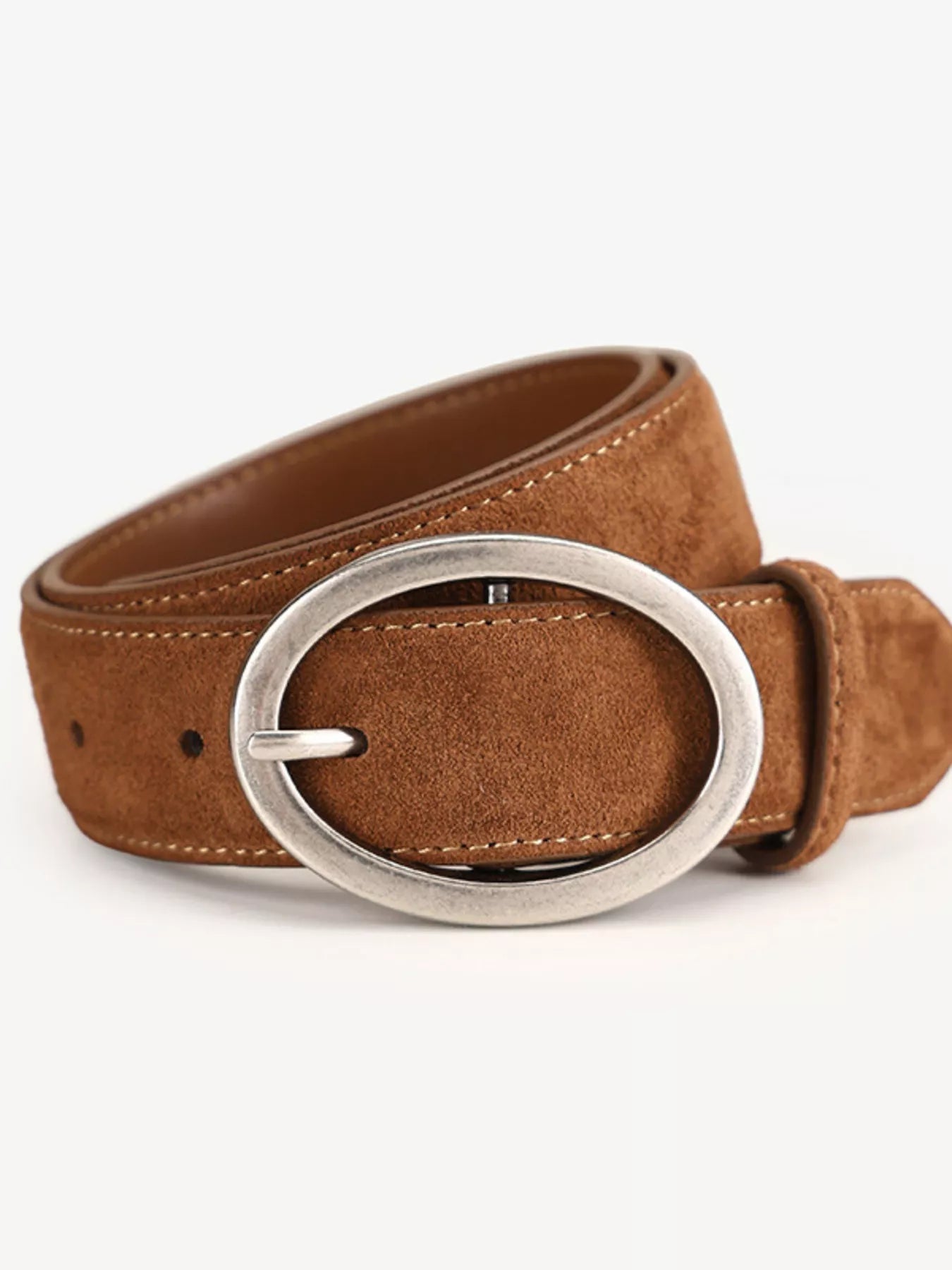 Adjustable Fit Oval Buckle Belt
