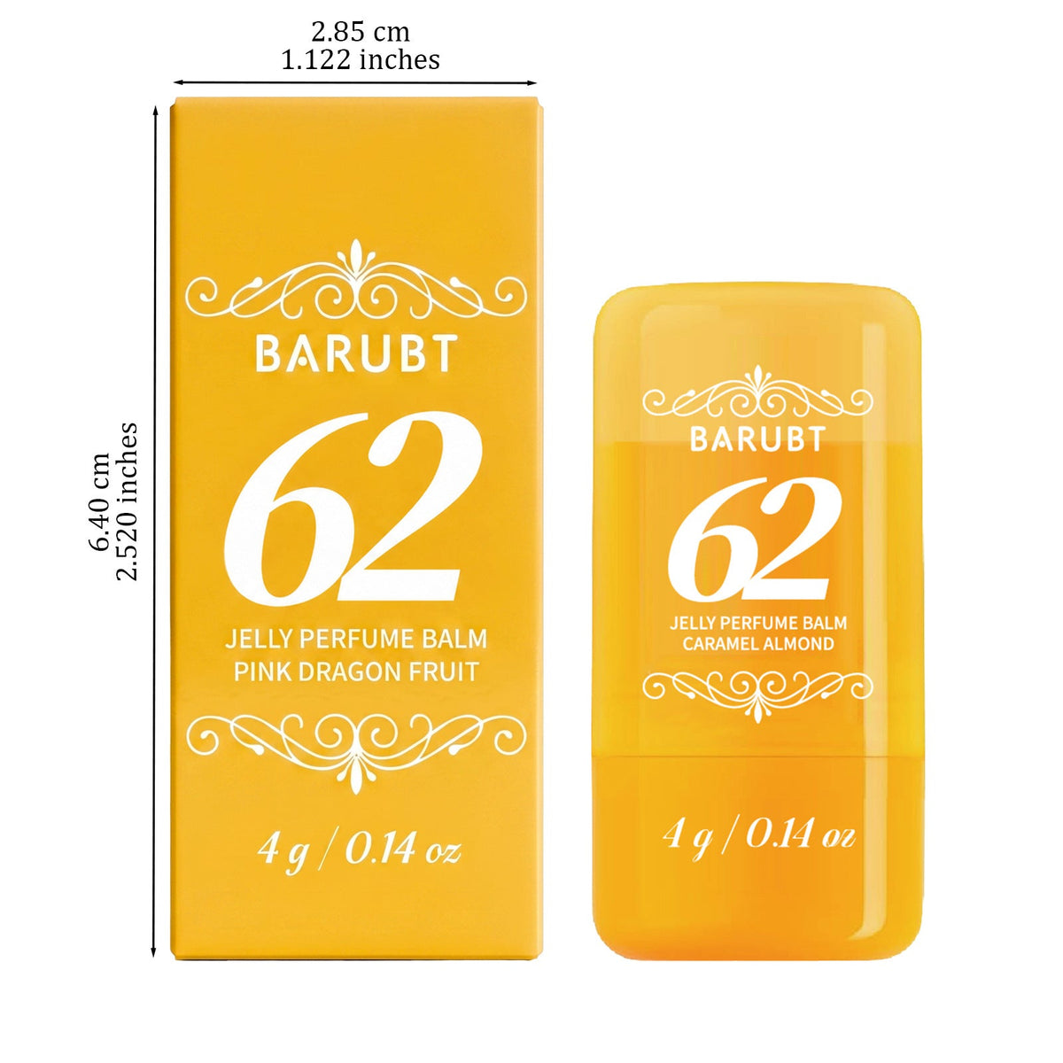 Solid Perfume Balm Stick, Portable Long-Lasting Fragrance Balm For Women, 4g
